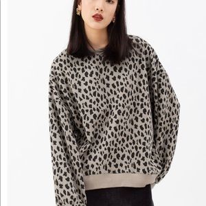 Chic Wish animal print super soft sweatshirt